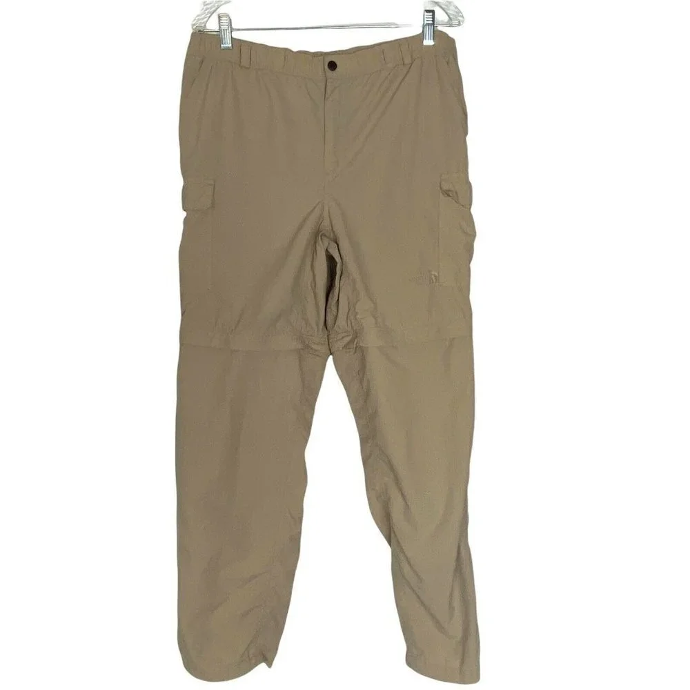 THE‎ NORTH FACE Hiking Pants Convertible Bottom Men's L Beige B46-26